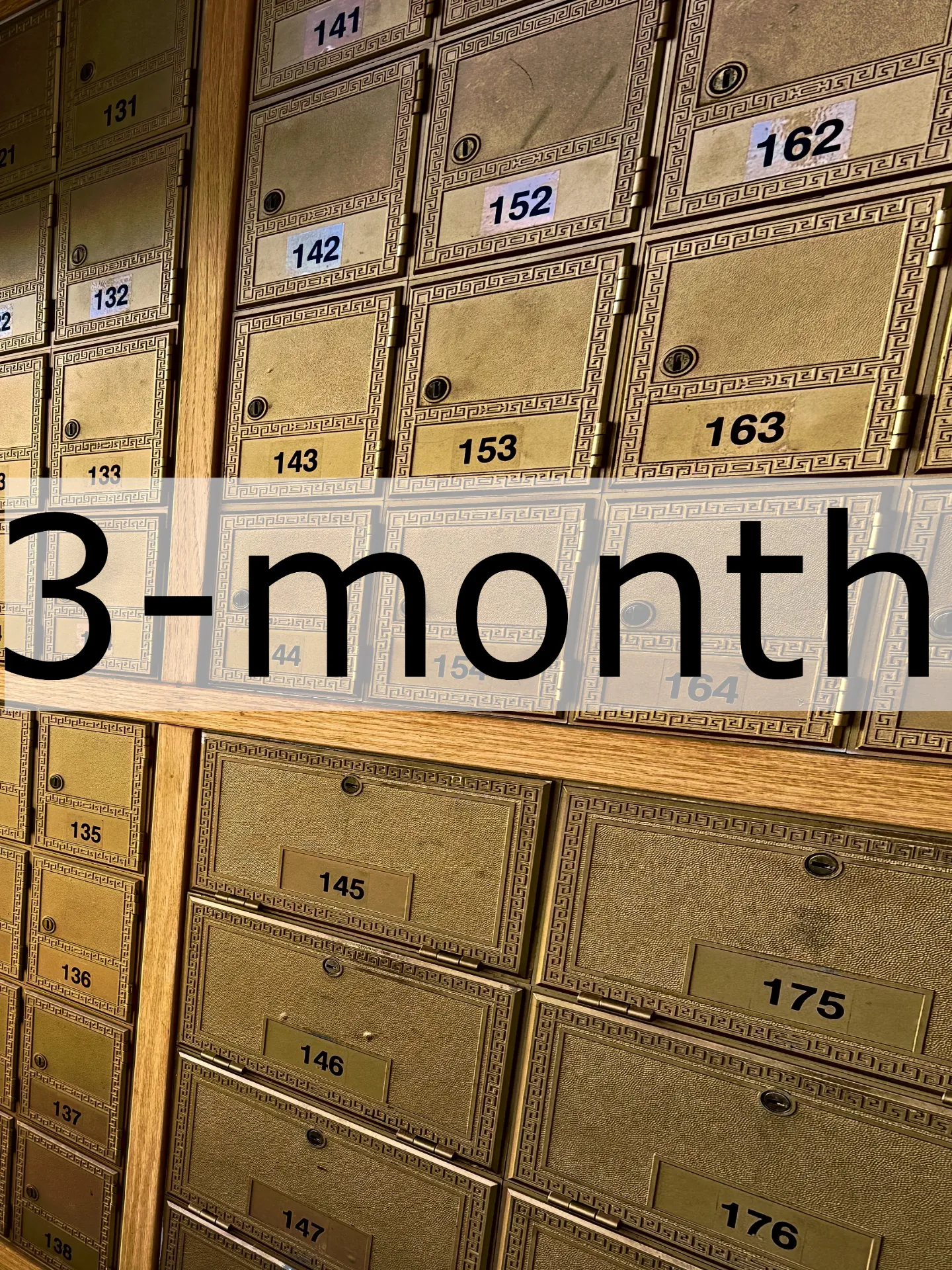 3-month Mailbox Rental (no auto-renewal)